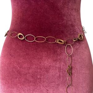 Mixed Metal Copper Chain Belt
